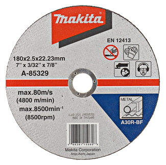 Makita Doorslijpschijf 180X2,5X22,23mm Staal – A-85329