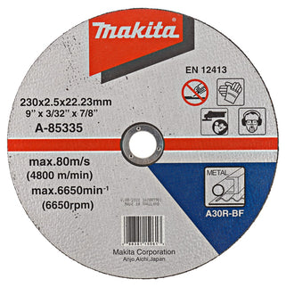 Makita Doorslijpschijf 230X2,5X22,23mm Staal – A-85335