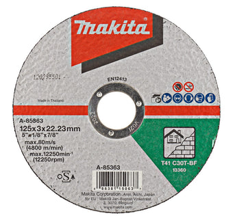 Makita Doorslijpschijf 125X22,23X3,0mm Steen Doorslijpsch. 125X3,0mm – A-85363