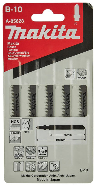 Makita Decoupeerzaagblad Hout 76mm B10 Decoupeerzaagblad – A-85628