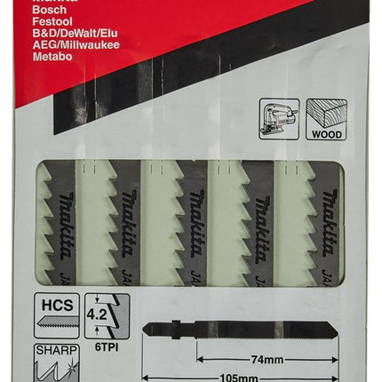 Makita Decoupeerzaagblad Hout 74mm T101D Decoupeerzaagblad – A-85640