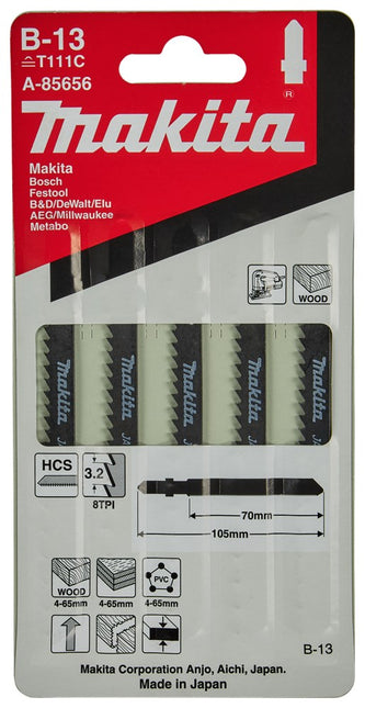 Makita Decoupeerzaagblad Hout 79mm T111C Decoupeerzaagblad – A-85656