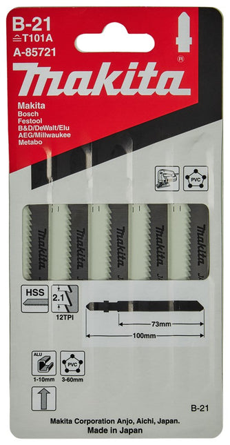 Makita Decoupeerzaagblad ALU 73mm T101A Decoupeerzaagblad Aluminium – A-85721