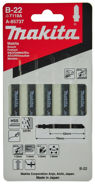 Makita Decoupeerzaagblad M+A 52mm T118A Decoupeerzaagblad – A-85737