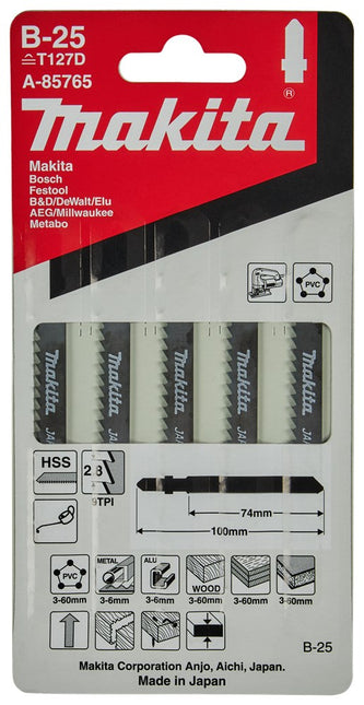 Makita Decoupeerzaagblad UNI 74mm T127D Decoupeerzaagblad Universeel – A-85765