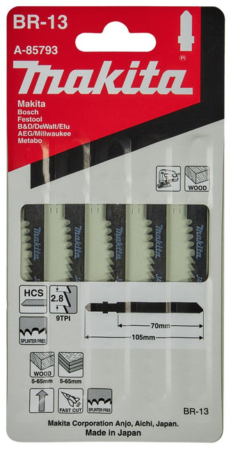 Makita Decoupeerzaagblad Hout 70mm BR13 Decoupeerzaagblad – A-85793