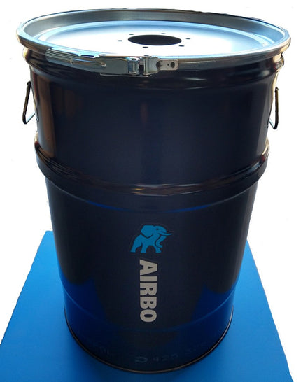 Afbeelding AIRBO stalen drum 60l met gaten in deksel voor cycloon 60L