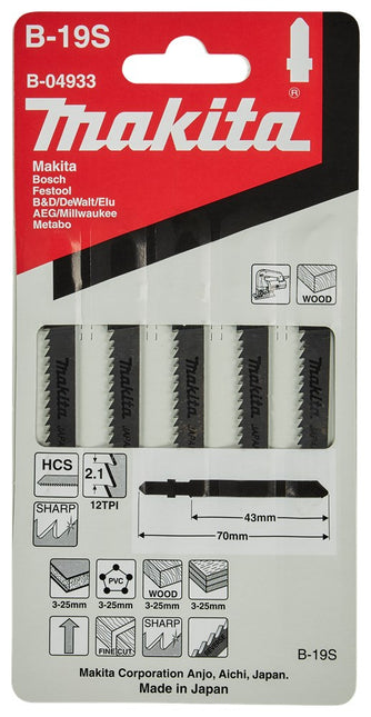 Makita Decoupeerzaagblad LAMH 43mm B19S Decoupeerzaagblad – B-04933