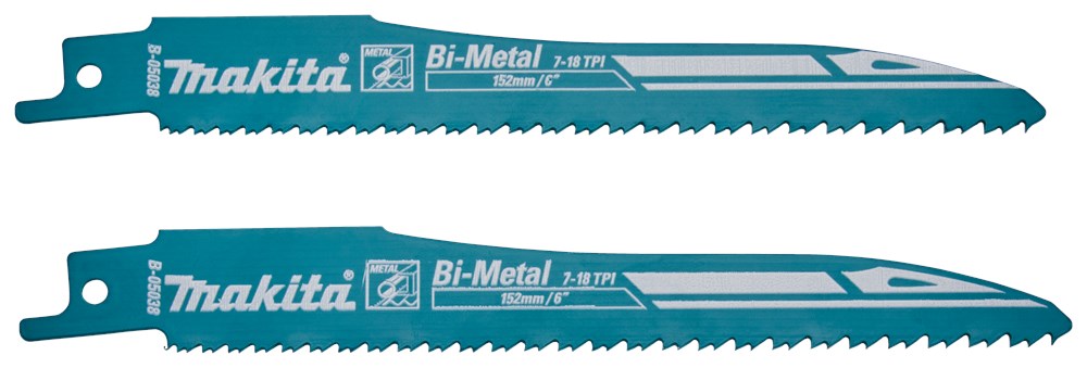 Makita Reciprozaagblad Metaal/universeel 132mm Rec.Zaagblad 132 Met. S123X 2st – B-05038-2