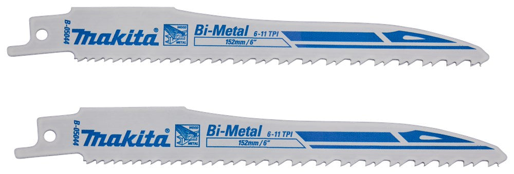 Makita Reciprozaagblad Hout/metaal 132mm Rec.Zaagblad 132 H&M SA345XF 2st – B-05044-2
