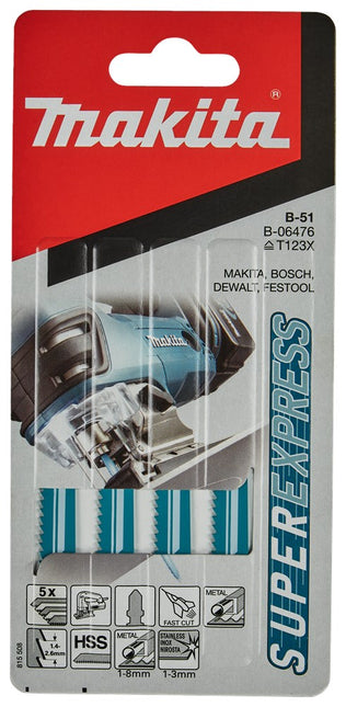 Makita Decoupeerzaagblad met 77mm TA123X Decoupeerzaagblad Metaal – B-06476