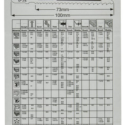 Makita Decoupeerzaagblad UNI 77mm TA345X Decoupeerzaagblad Universeel – B-06482