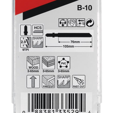 Makita Decoupeerzaagblad Hout 76mm B10 Decoupeerzaagblad – B-07674