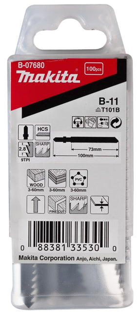 Makita Decoupeerzaagblad Hout 73mm T101B Decoupeerzaagblad – B-07680