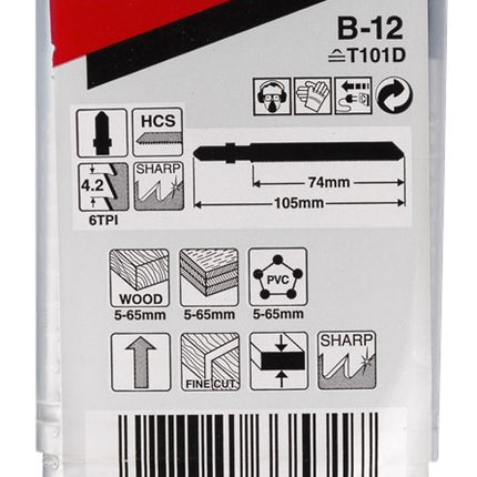 Makita Decoupeerzaagblad Hout 74mm T101D Decoupeerzaagblad – B-07696