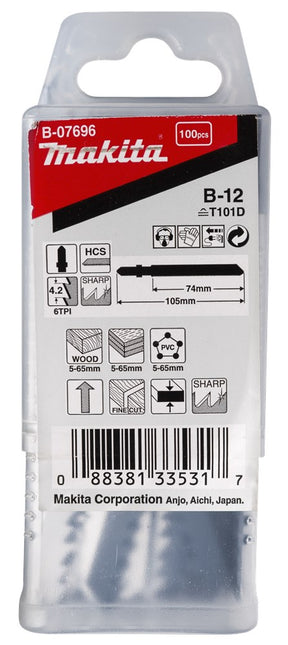 Makita Decoupeerzaagblad Hout 74mm T101D Decoupeerzaagblad – B-07696
