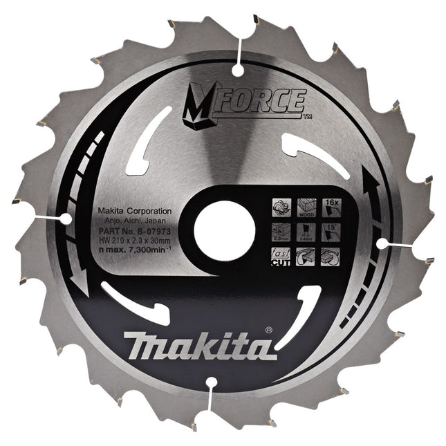 Makita Zaagblad Mforce 210X30X2,3 16T 15G Zaagblad – B-07973