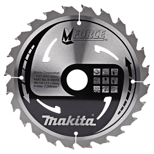 Makita HM-Zaagblad 210X30 24TDS 24 Tands – B-08078