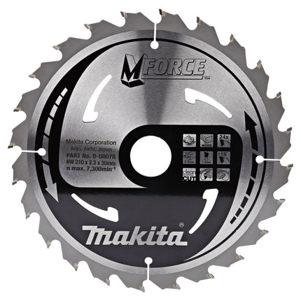 Makita HM-Zaagblad 210X30 24TDS 24 Tands – B-08078