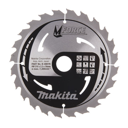 Makita HM-Zaagblad 210X30 24TDS 24 Tands – B-08078