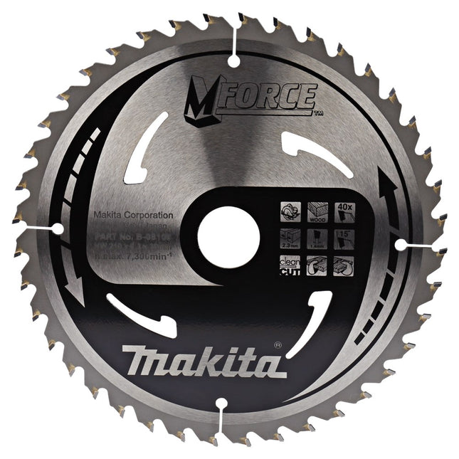 Makita Zaagblad Mforce 210X30X2,3 40T 15G Zaagblad – B-08109