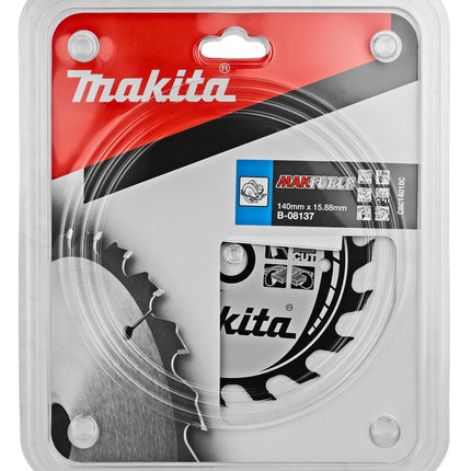 Makita Zaagblad Hout 140X15,88X1,5 18T 20G Zaagblad – B-08137