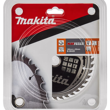 Makita Cirkelzaagblad Hout 160X20X40T 20G – B-08420