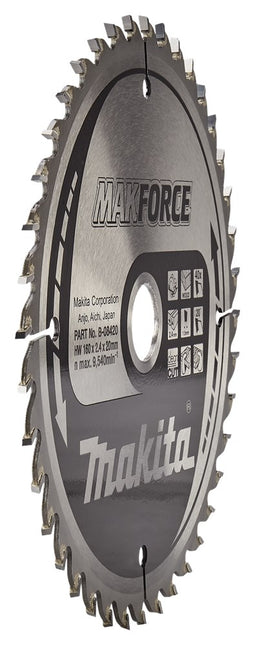 Makita Cirkelzaagblad Hout 160X20X40T 20G – B-08420