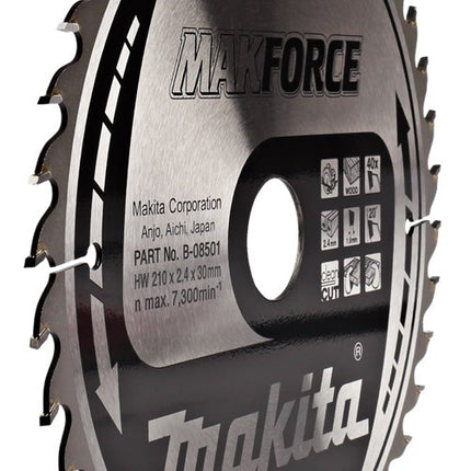 Makita Zaagblad Hout 210X30X2,4 40T 20G Zaagblad – B-08501