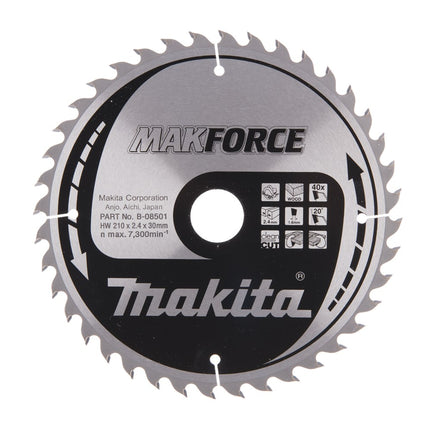 Makita Zaagblad Hout 210X30X2,4 40T 20G Zaagblad – B-08501