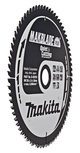Makita Zaagblad Q+C 255X30X2,4 72T 5G Zaagblad – B-08763