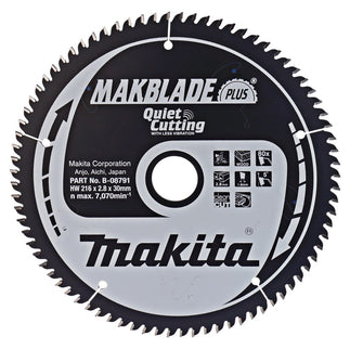 Makita Zaagblad Q+C 216X30X2,8 80T 5G Zaagblad – B-08791