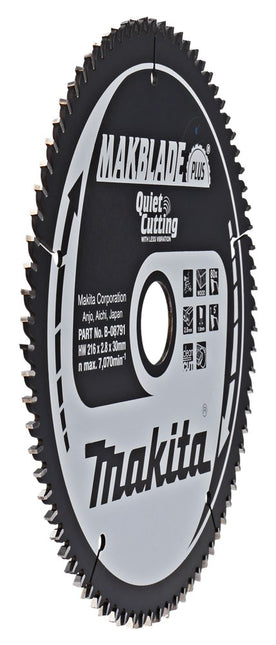 Makita Zaagblad Q+C 216X30X2,8 80T 5G Zaagblad – B-08791