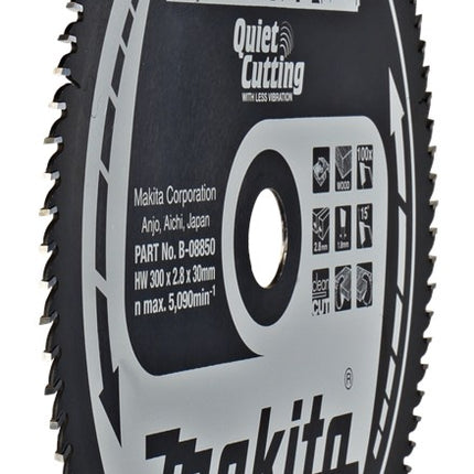 Makita Zaagblad Q+C 300X30X2,8 100T 15G Zaagblad – B-08850
