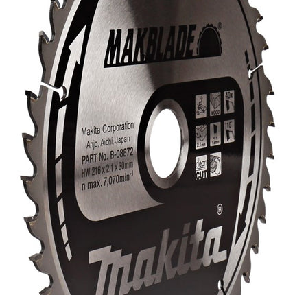 Makita Zaagblad Hout 216X30X2,1 40T 10G Zaagblad – B-08872