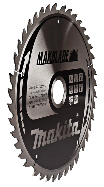 Makita Zaagblad Hout 216X30X2,1 40T 10G Zaagblad – B-08872
