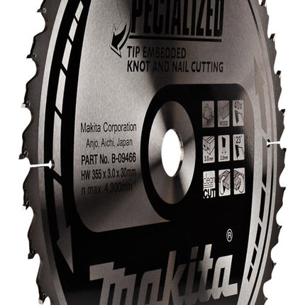 Makita Zaagblad TIPE 355X30X3,0 40T 23G Zaagblad – B-09466