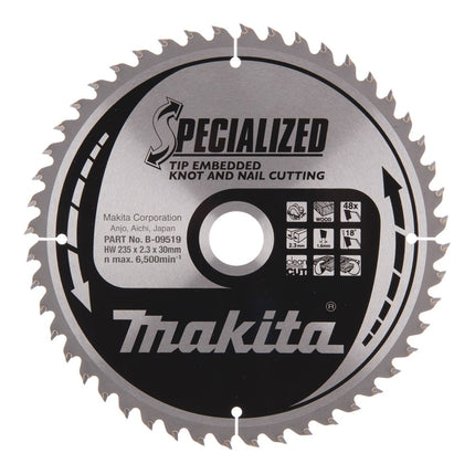 Makita Zaagblad TIPE 235X30X2,3 48T 18G Zaagblad – B-09519