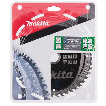 Makita Zaagblad TIPE 235X30X2,3 48T 18G Zaagblad – B-09519