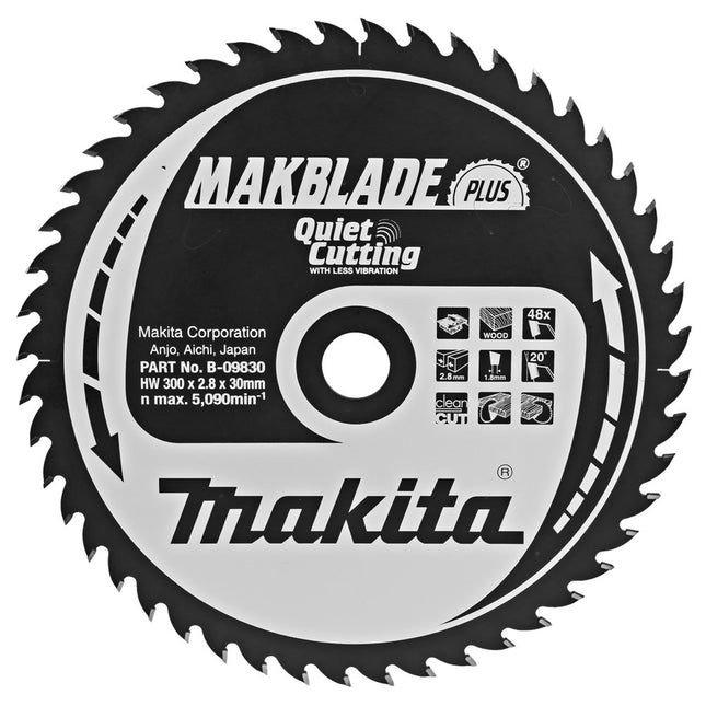 Makita Zaagblad Q+C 300X30X2,8 48T 20G Zaagblad – B-09830