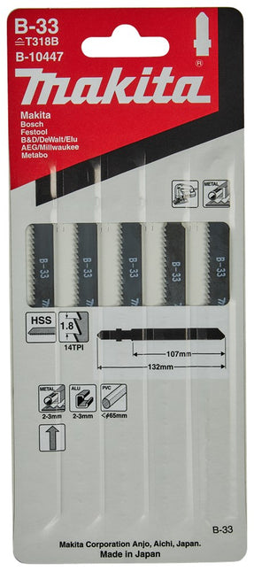 Makita Decoupeerzaagblad M+A 107mm T318B Decoupeerzaagblad – B-10447