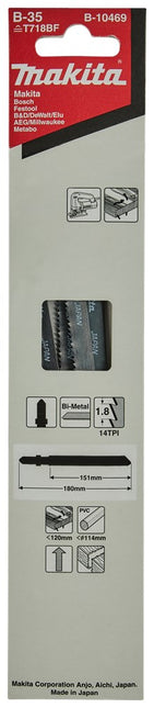 Makita Decoupeerzaagblad H+M 151mm T718BF Decoupeerzaagblad – B-10469