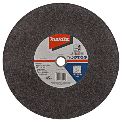 Makita Doorslijpschijf 355X25.4 5st 355X3X25,4 Metaal – B-10665-5
