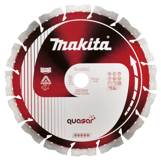 Makita Diamantschijf 230X22,23X2,6mm ROOD – B-12712