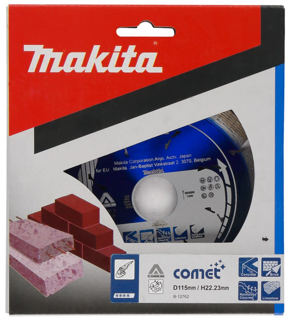 Makita Diamantschijf 115X22,23X2,2mm Blauw – B-12762