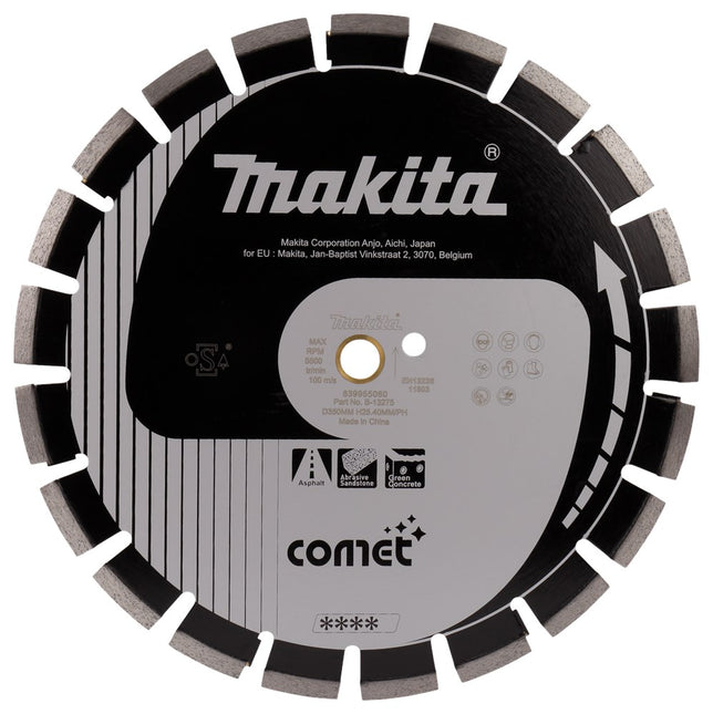 Makita Diamantschijf 350X20X3,2mm Zwart 350X20mm – B-13275