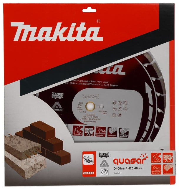 Makita Diamantschijf 400X25,4X3,0mm ROOD – B-13471