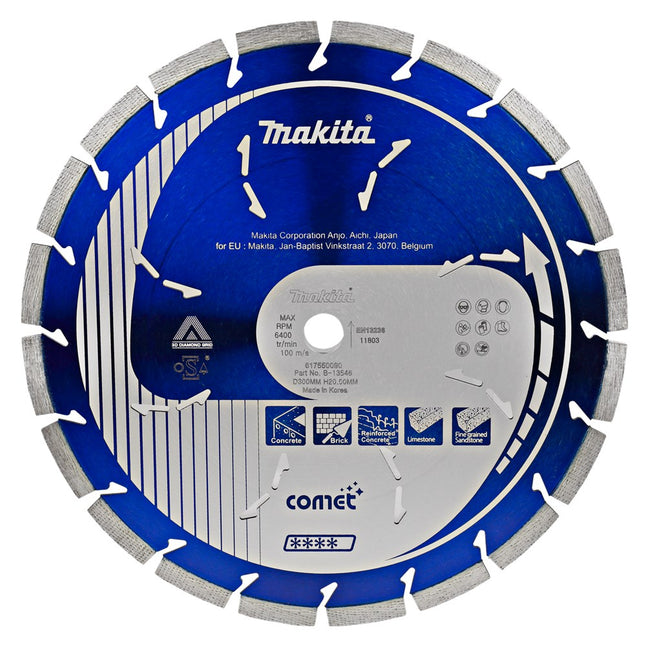Makita Diamantschijf 300X20X3,2mm Blauw – B-13546