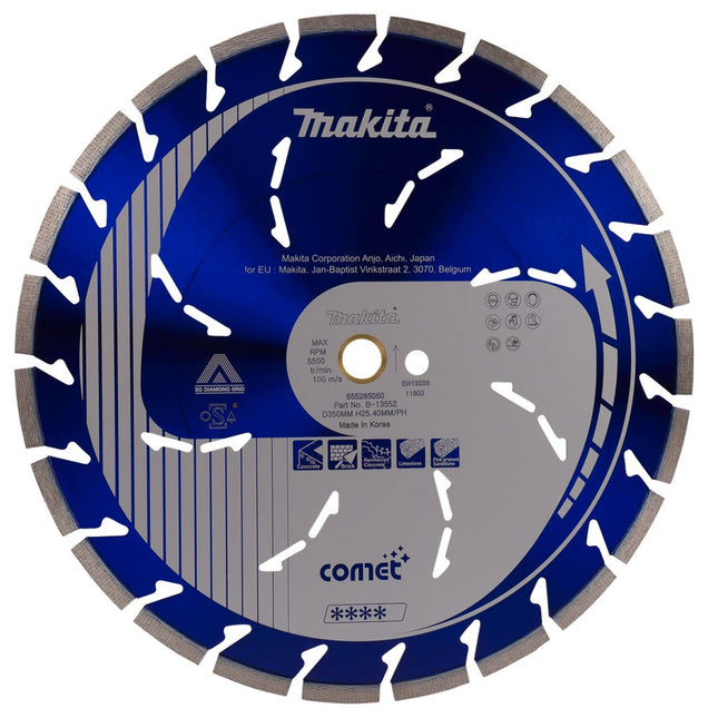 Makita Diamantschijf 350X25,4X3,2mm Blauw – B-13552
