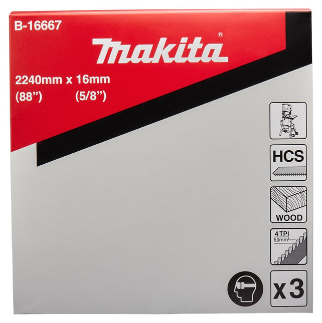 Makita Zaaglint Hout 2240X16mm 4TPI – B-16667